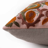 Bukhara Cotton Slub Embroidered Cushion Cover