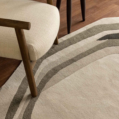 Pitthu Hand Tufted Woollen And Viscose Rug