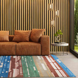 Lifelines 1 Hand Tufted Woollen And Cotton Rug By Shripal Munshi