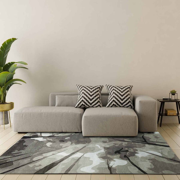 Amidst The Mist Hand Tufted Woollen Rug By Shripal Munshi
