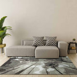 Amidst The Mist Hand Tufted Woollen And Cotton Rug By Shripal Munshi