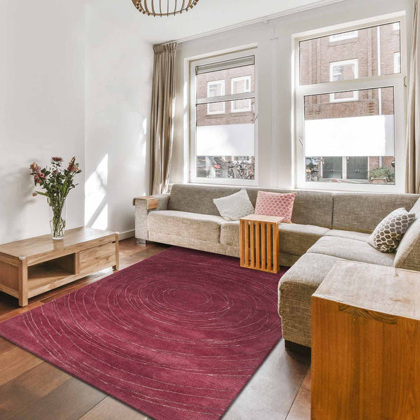 Vortex Hand Tufted Woollen And Viscose Rug By Shripal Munshi