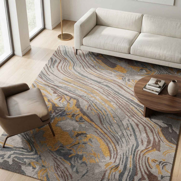 Eshe Hand Tufted Woollen And Viscose Rug