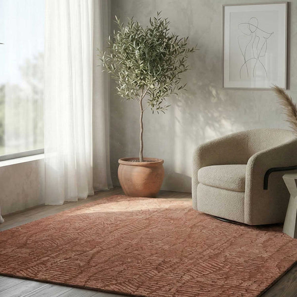 Baahir Hand Tufted Woollen And Viscose Rug
