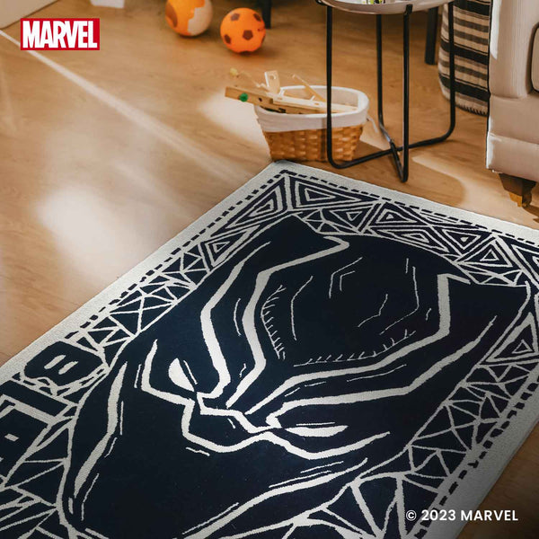 Black Panther Hand Tufted Woollen And Cotton Rug