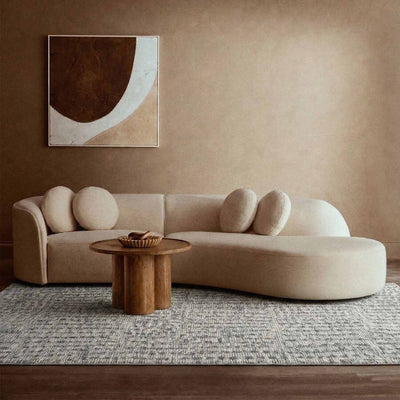 Screen snow Hand Tufted Woollen And Viscose Rug