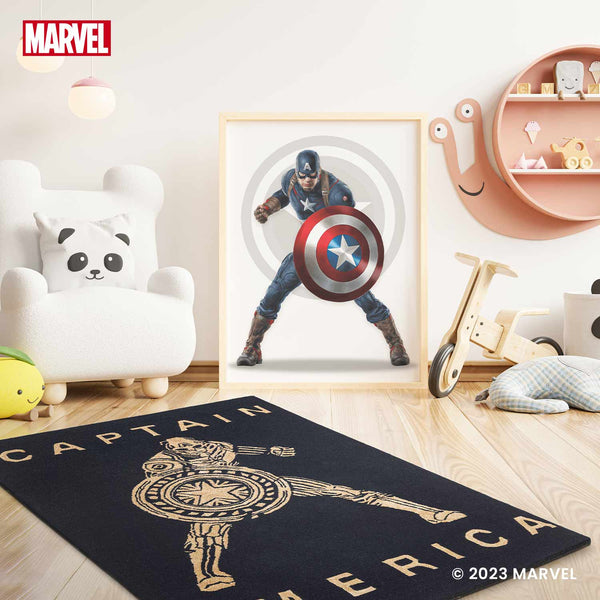 The First Avenger Hand Tufted Woollen And Viscose Rug