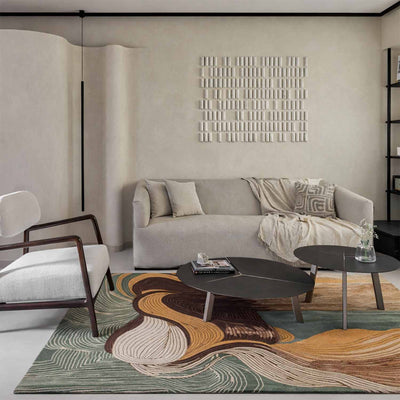 Nyrae Hand Tufted Woollen And Viscose Rug