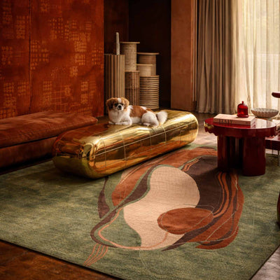Skein Hand Tufted Woollen And Viscose Rug