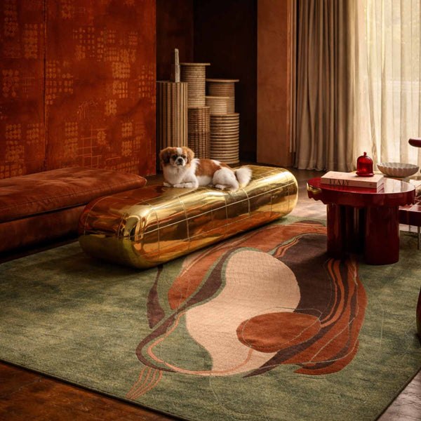 Skein Hand Tufted Woollen And Viscose Rug