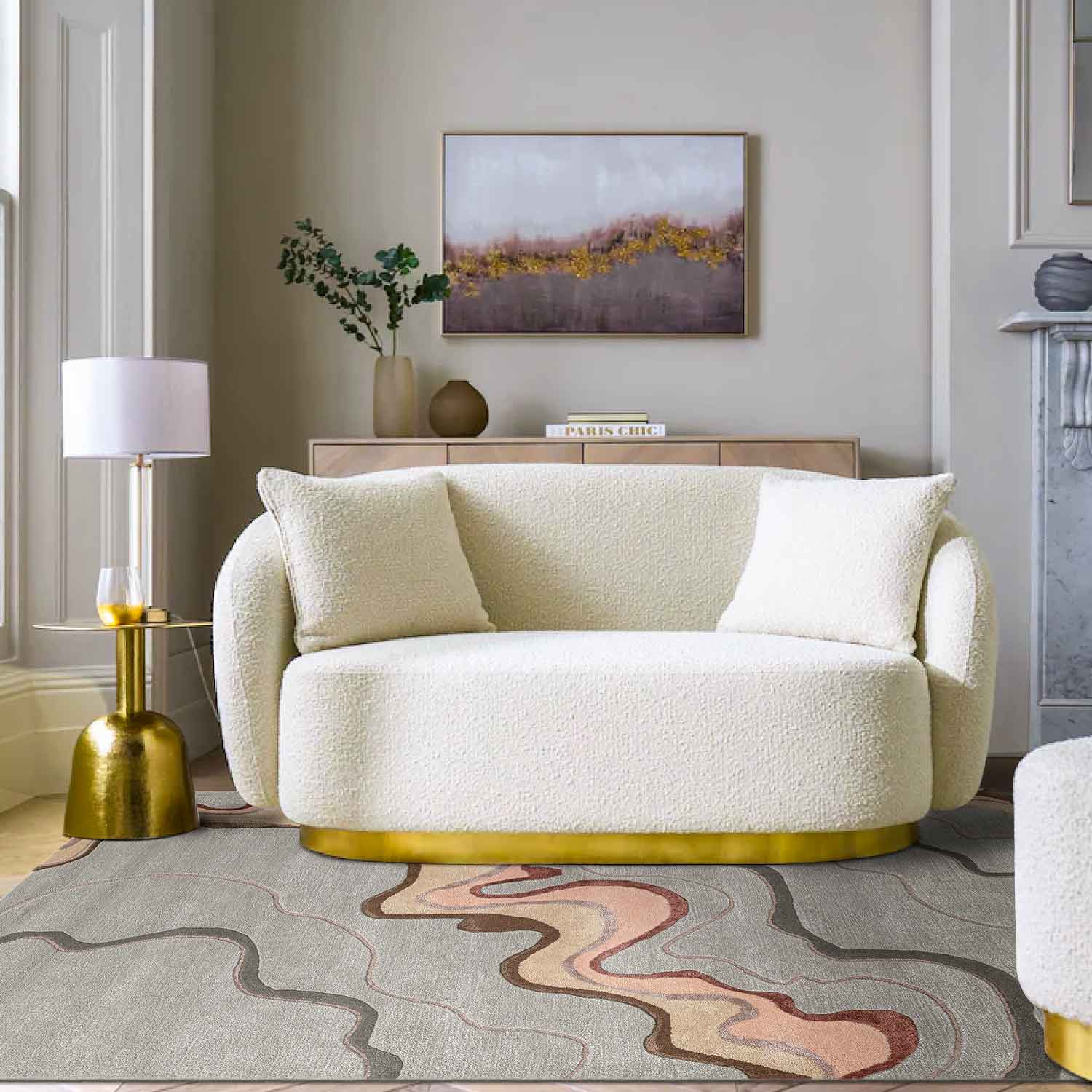 Riverdale Hand Tufted Woollen And  Viscose Rug