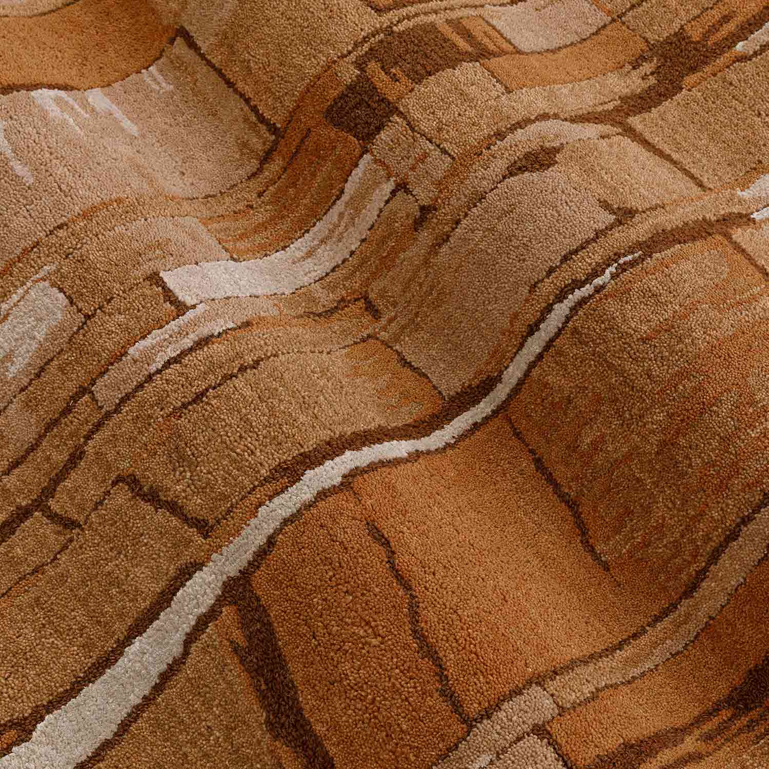 Rustizee Hand Tuftedwoollen And  Viscose Rug