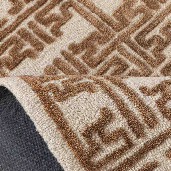 Latticed  Hand Tufted Woollen Rug