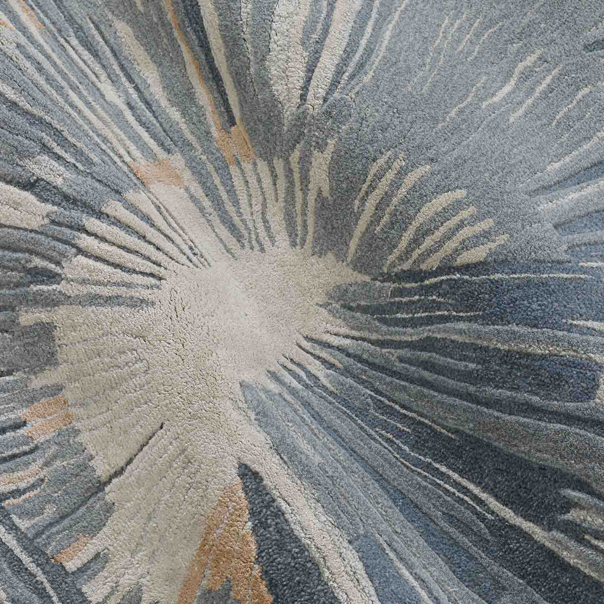Layered Bloom Hand Tufted Wool And Viscose Rug