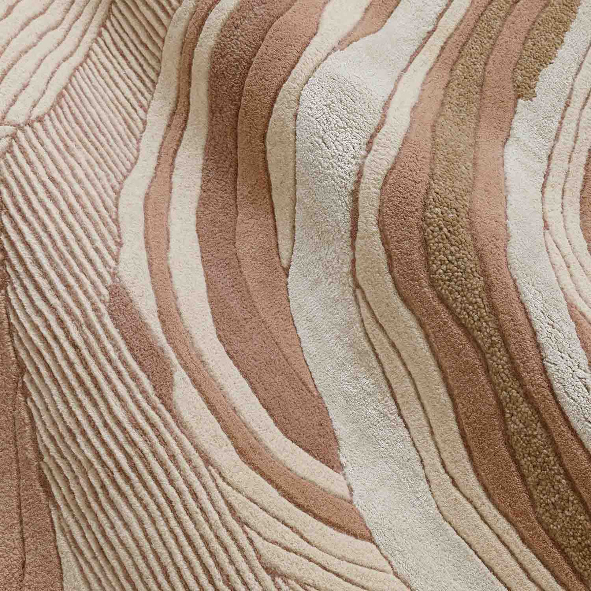 Strata Drift Hand Tufted Wool And Viscose Rug