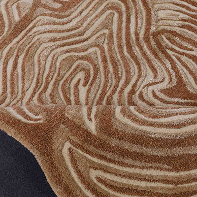 Floral Contour Hand Tufted Wool And Viscose Rug