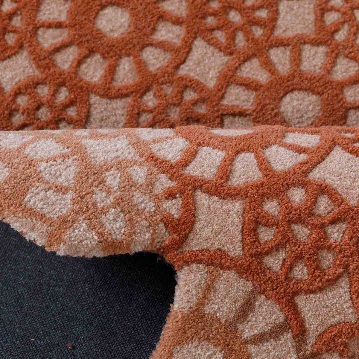 Terrene  Hand Tufted Wool And Viscose Rug