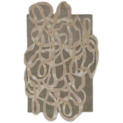 Loop Trace  Hand Tufted Wool And Viscose Rug
