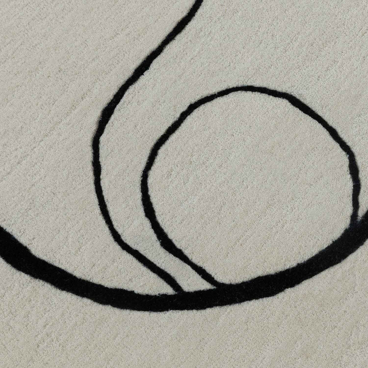 Biomorphic Contour  Hand Tufted Wool And Viscose Rug