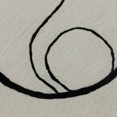 Biomorphic Contour  Hand Tufted Wool And Viscose Rug