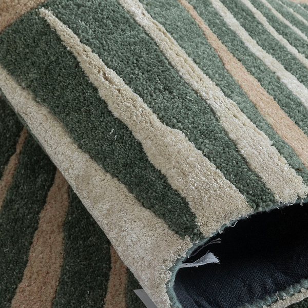 Radial Halo Hand Tufted Wool And Viscose Rug