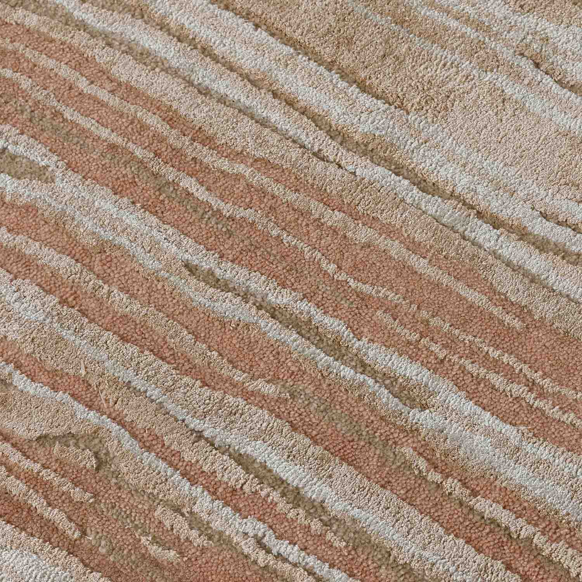 Rootline Hand Tufted Wool And Viscose Rug