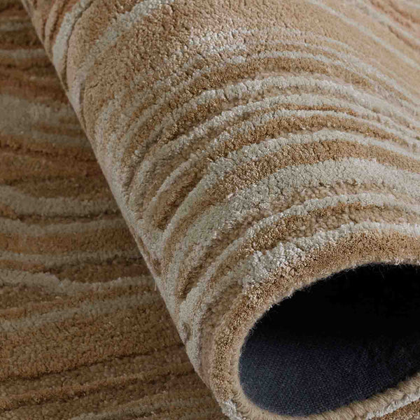 Rootline Hand Tufted Wool And Viscose Rug