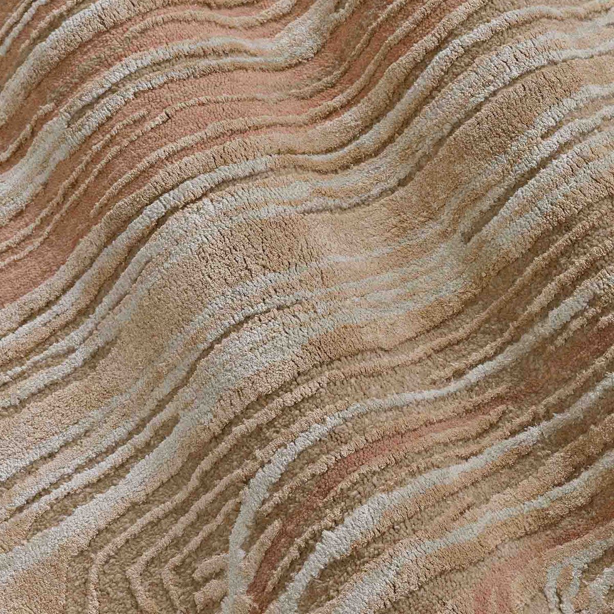 Rootline Hand Tufted Wool And Viscose Rug