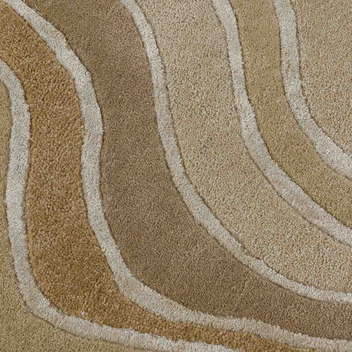 Contour Drift Hand Tufted Wool And Viscose Rug