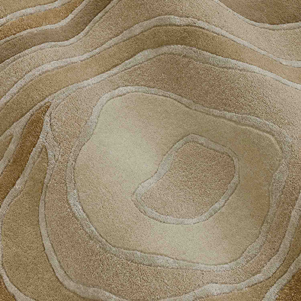 Contour Drift Hand Tufted Wool And Viscose Rug