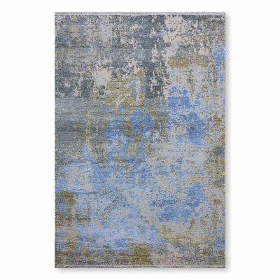 Island Hand Knotted Wool And Viscose Rug