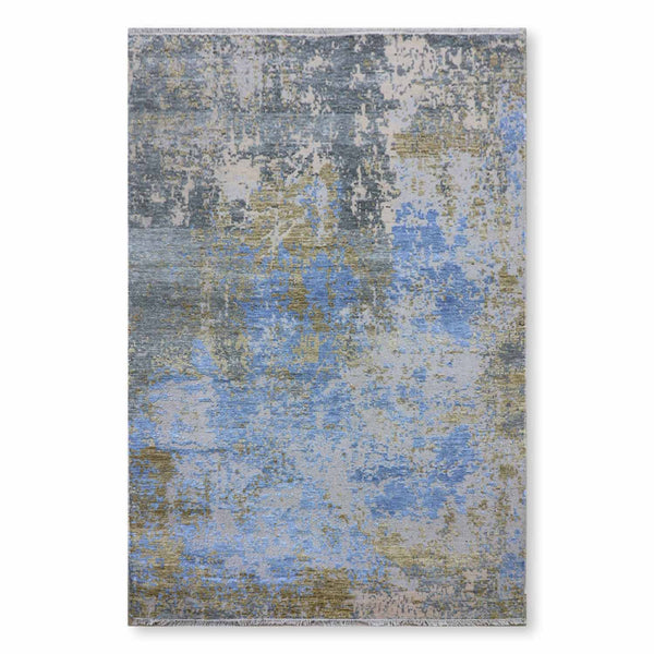 Island Hand Knotted Wool And Viscose Rug