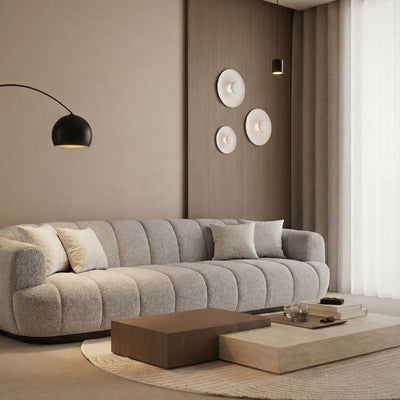 Maro Oak Sofa - Beige