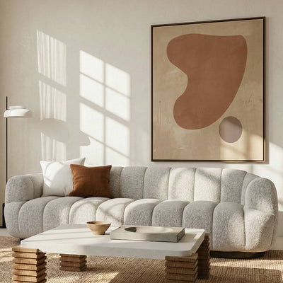 Maro Oak Sofa - Beige