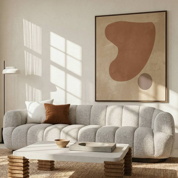 Maro Oak Sofa - Beige