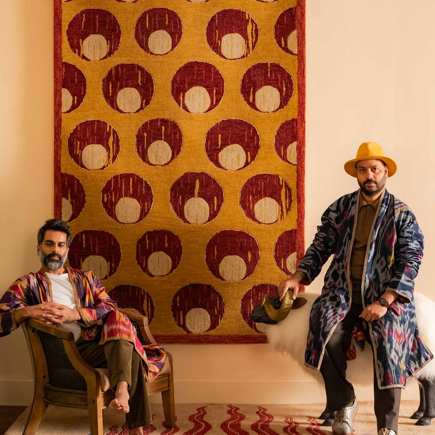 Crescent-Solar Hand Tufted Woolen Rug By Eeshaan Kashyap