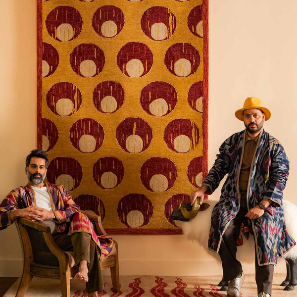 Crescent-Solar Hand Tufted Woolen Rug By Eeshaan Kashyap