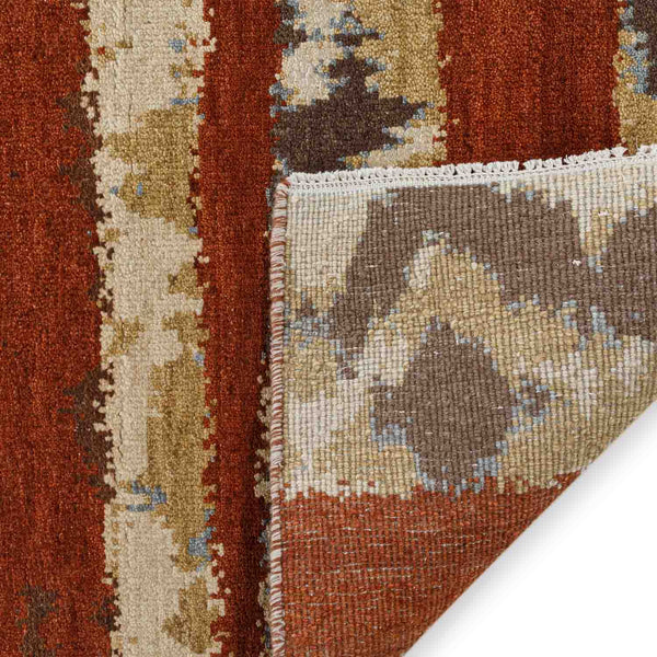 Rustezee Hand knotted Woollen  And Silk Rug