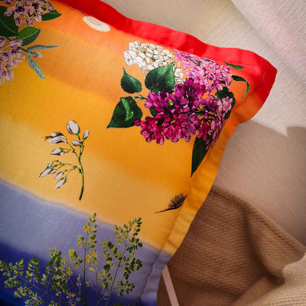 Shore Digital Printed Woollen And Silk Cushion By Mariella Ienna