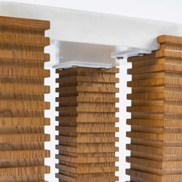 Madison Oak End Table - White