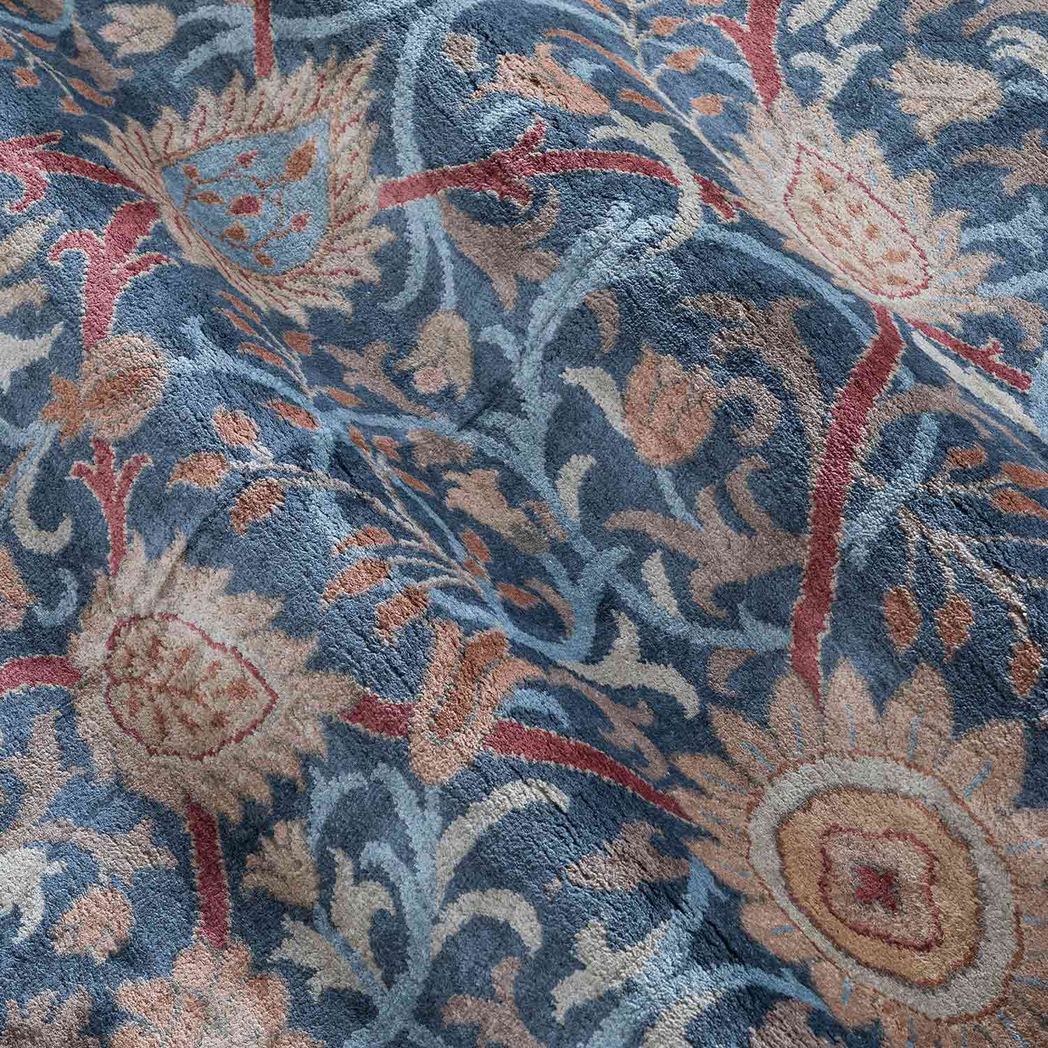 Celestial Hand Knotted Silk Rug