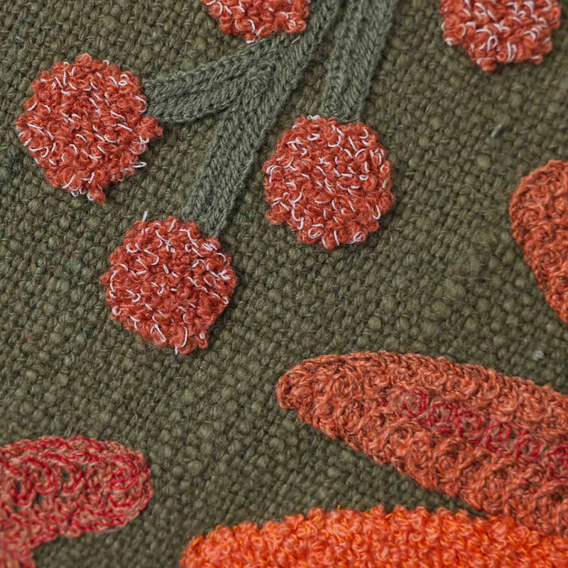 Dandelion Chambray Cotton with Mari Embroidery Cushion Cover