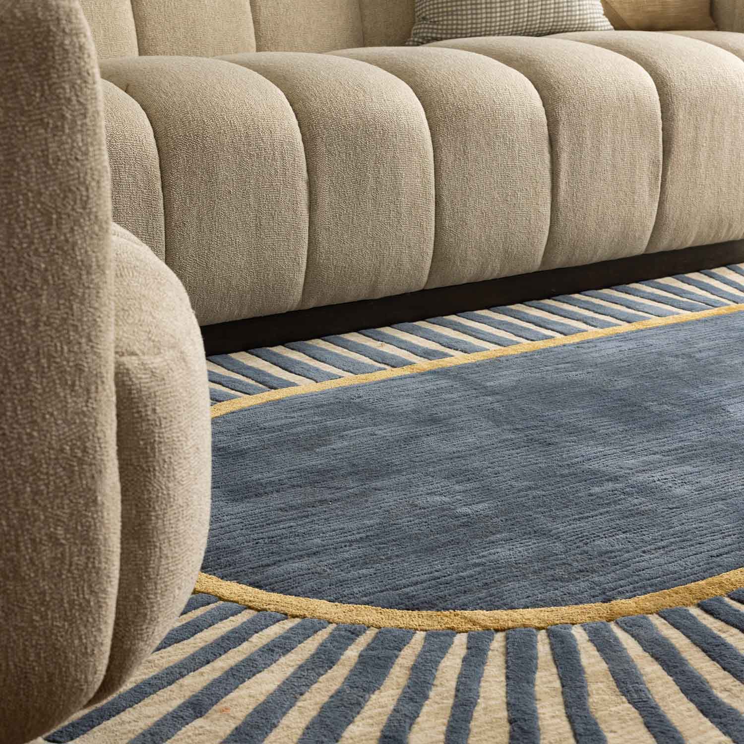 Ghoom Hand Tufted Woollen And Viscose Rug