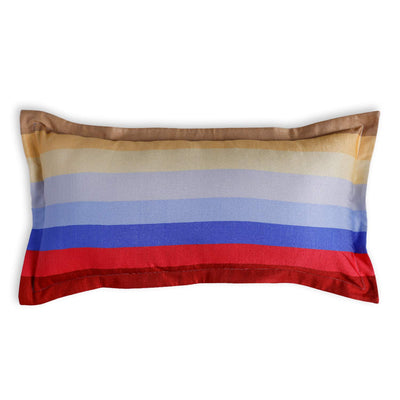 Zafra Digital Printed Woollen And Silk Lumbar Cushion By Mariella Ienna