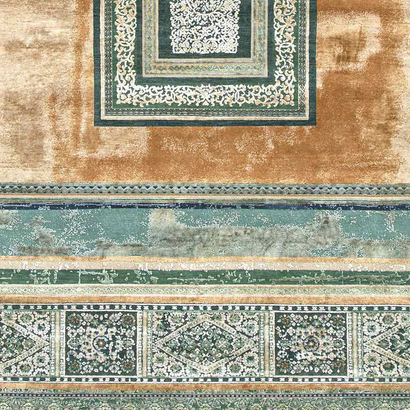 Mughal Maze Hand Knotted Woollen And Silk Rug