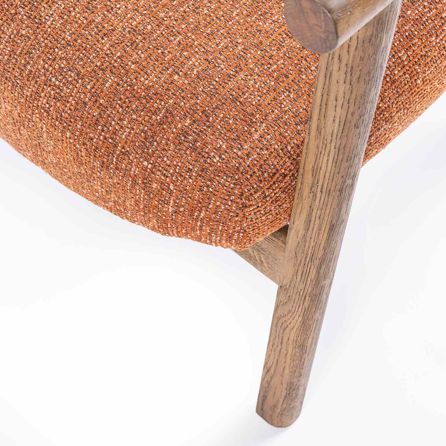 Alabat Lounge Chair- Rust