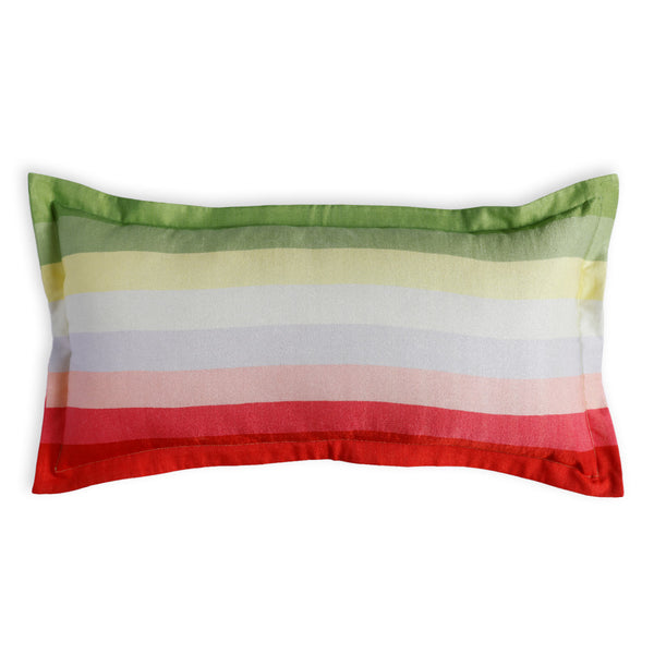 Wildflora Digital Printed Woollen And Silk Lumbar Cushion By Mariella Ienna