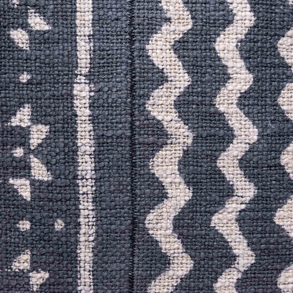 Baali Cotton Slub Dabu Block Printed Cushion Cover