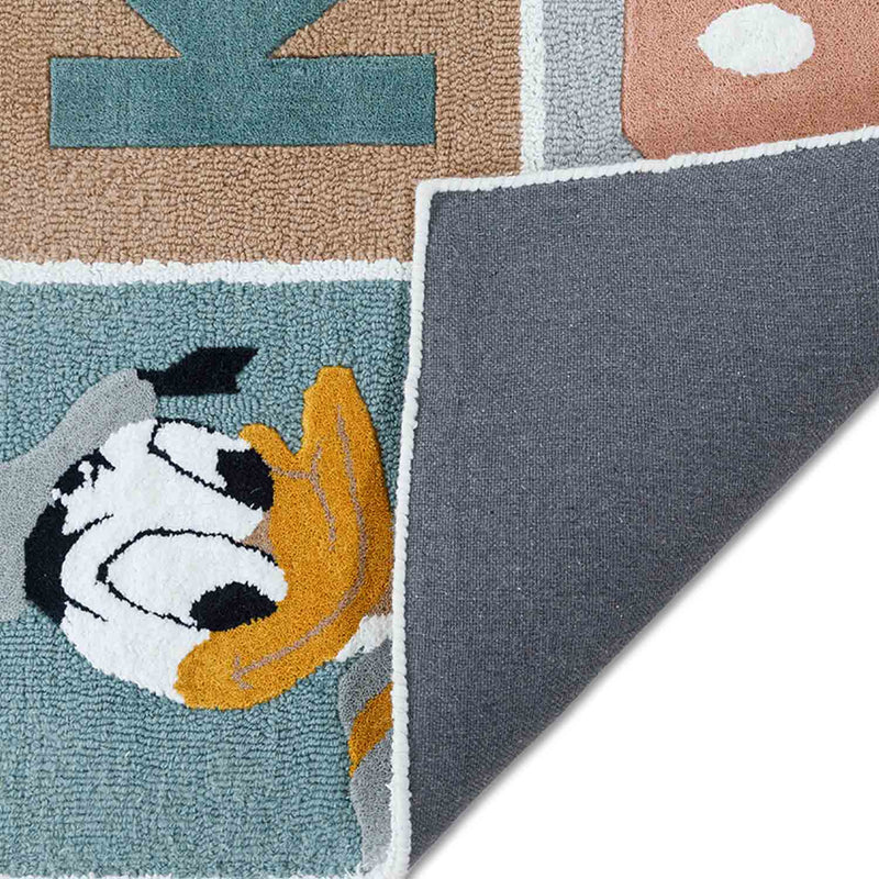 Mickey Clubhouse Hand Tufted Woollen And Cotton Rug