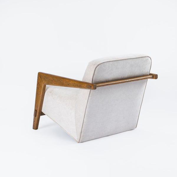 Hyke Oak Low Back Armchair - Barley Brush